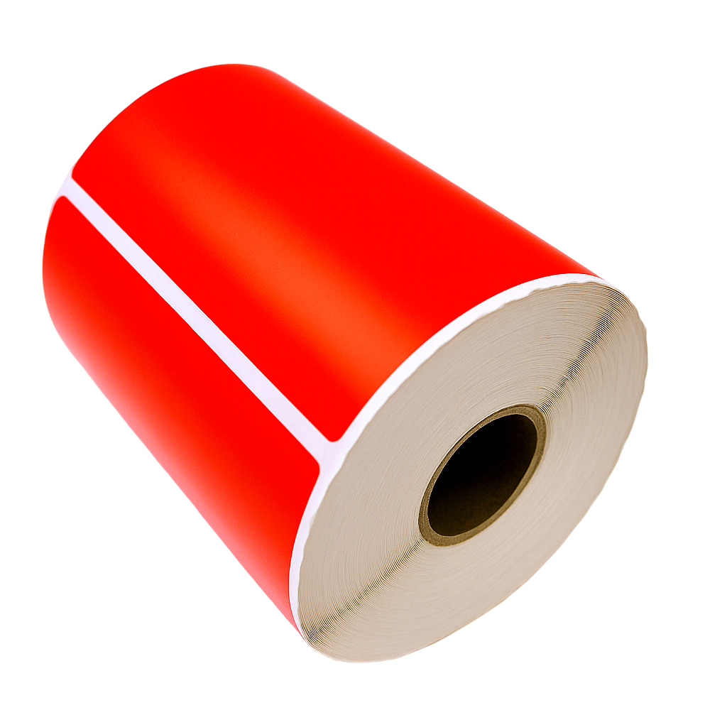 Verzendlabel 102x152 mm ø25 280 labels/rol Rood