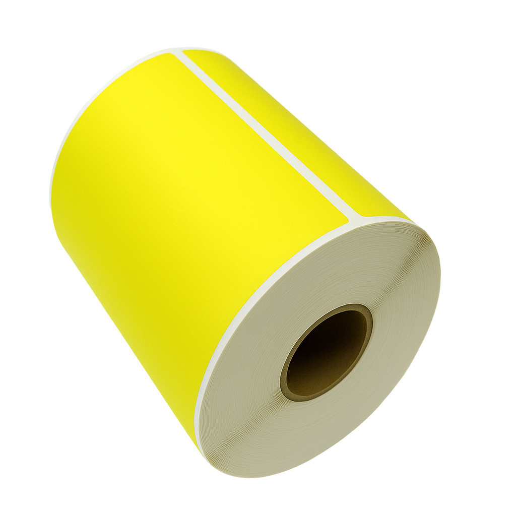Verzendlabel 102x152 mm ø25 280 labels/rol Geel