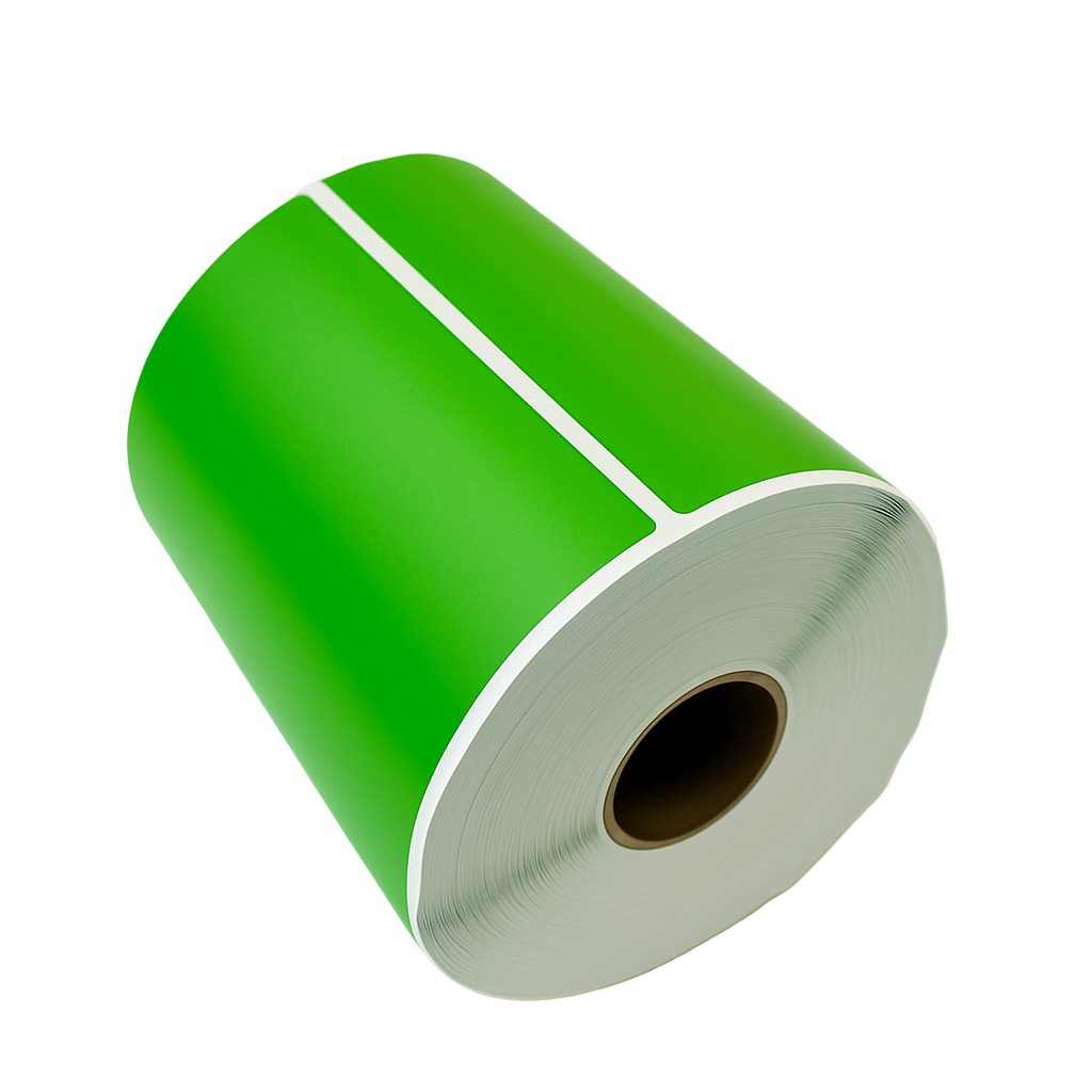 Verzendlabel 102x152 mm ø25 280 labels/rol Groen