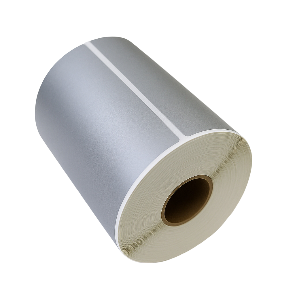 Verzendlabel 102x152 mm ø25 280 labels/rol Zilver