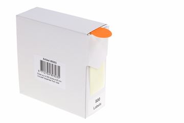 Etiket ø25 mm 500 labels fluorrood