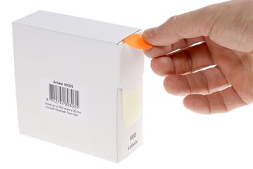 Etiket ø25 mm 500 labels fluorrood