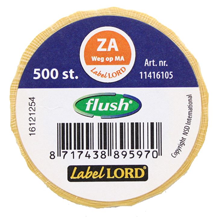 LabelLORD flush ZA weg op MA