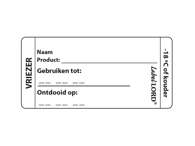 LabelLORD aqua Vriezer (R100)